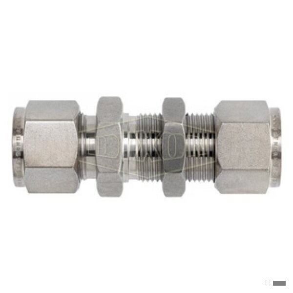 The Right Connection Instrumentation Bulkhead Union, 5/8 in Nominal, Tube End Style, 316 SS